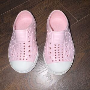 Native toddler sneakers - Light Pink and White